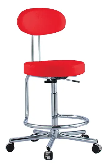 LS - 123 židle lékařská, koženka OTO CE 1 - koženka červená